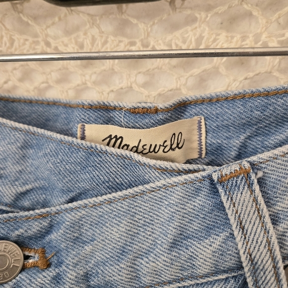 Madewell Low-Slung Straight Light Blue Crossover Waist Denim Jeans 26 - Picture 7 of 12